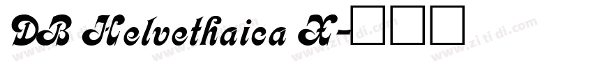 DB Helvethaica X字体转换